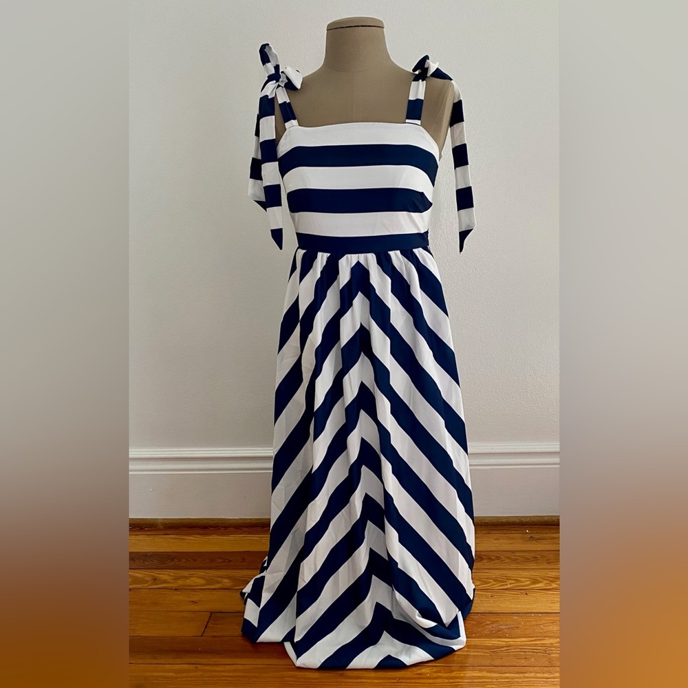 Sail to Sable Striped Maxi Dress